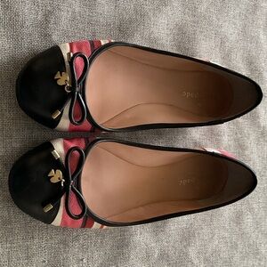 Kate Spade Black and Pink Flats